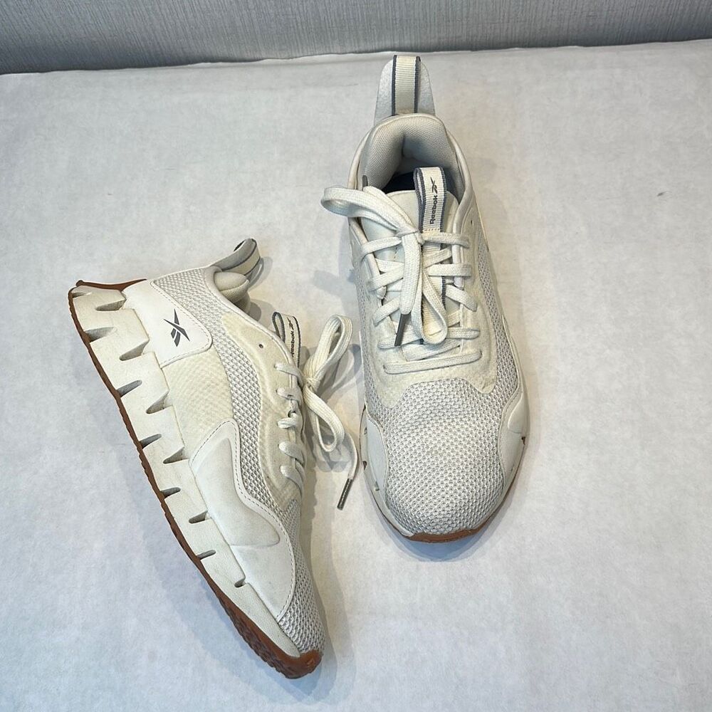 Reebok Zig Dynamica 4 Women's Shoes Sz 8 Chalk White Ortholite Comfort Footbed